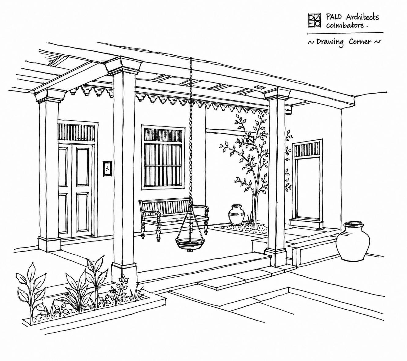 indoor courtyard